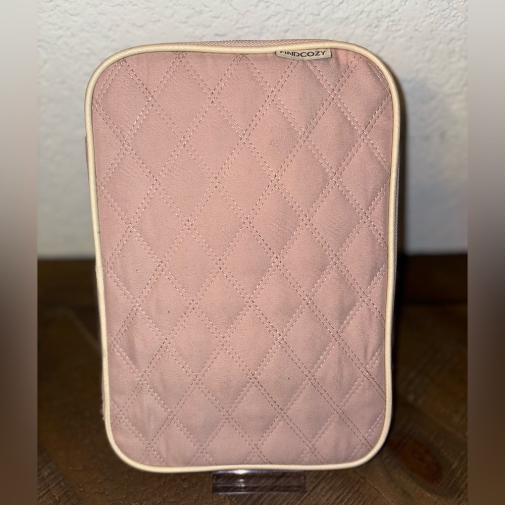 New Quilted Pink Cord Travel Bag